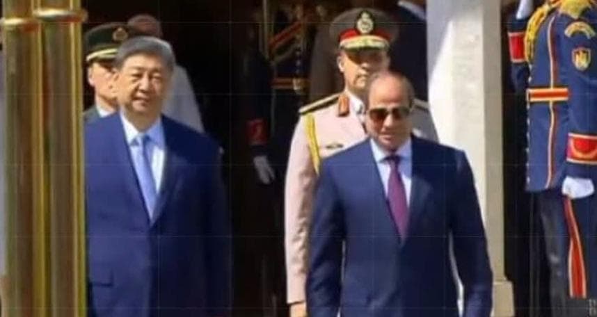 السيسي يستقبل الرئيس الصيني في قصر الاتحادية.. واتفاق على توسعة المنطقة الصناعية بقناة السويس